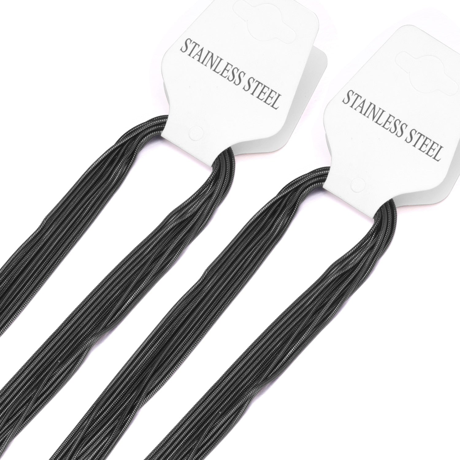 ASON 10pcs/Lot Snake Long Chains Necklace Women Accessories Stainless Steel 1mm 45cm/50cm/55cm/60cm For Jewelry Making Wholesale asonjewelry